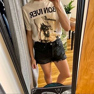 No End High Waisted  100% Cotton Luxury Denim Shorts